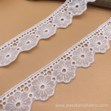 african organza white hand cut lace fabric bridal lace trim embroidery trims for curtains ivory flower